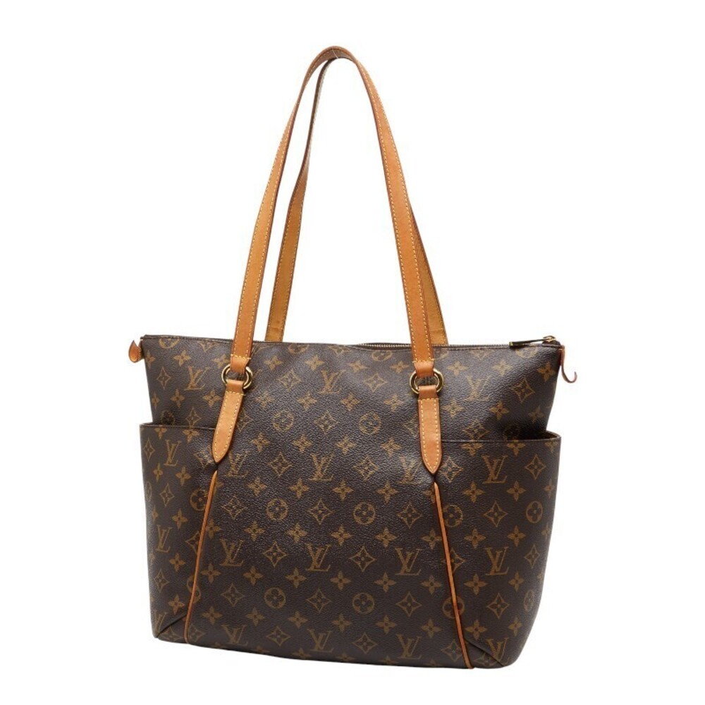 Louis Vuitton Shoulder Brown Bag Monogram Leather Totally Tote Brown